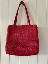 Hot Pink Sequined Tote Bag