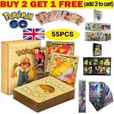 55pcs pokemon card foil gold - pokemon,