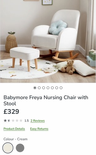 Babymore nursery rocking chair - nursery,