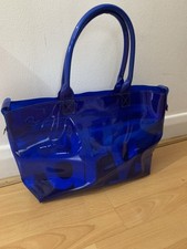 Transparent Blue Superdry Beach bag Handbag PVC Tote Bag Great Condition.