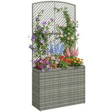 Outsunny rattan garden planter - outsunny,