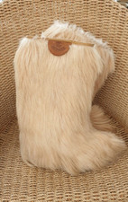 Vintage Meribell Yeti Apres Ski Goat fur Boots Size 5 -6