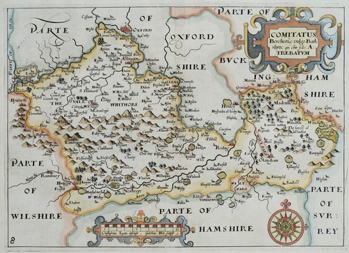 Original antique map - original, 1637