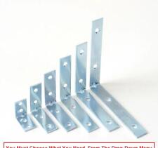 Corner Braces Brackets Right Angle 90 Degree L Shape Zinc Plated Brace Bracket