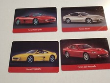1990s FERRARI BUS CARD  MODENA   ATCM (Modena BUS ) 4 X CARD FERRARI-355-456-550