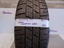 255/55/19 Tyre Single Part Worn Pirelli Scorpion Zero 5 mm 111V Tire Warn U63