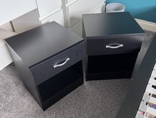 IKEA BEDSIDE TABLES SET of 2 with 1 Draw