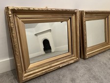 Two gold painted Wooden Decorative Mirrors