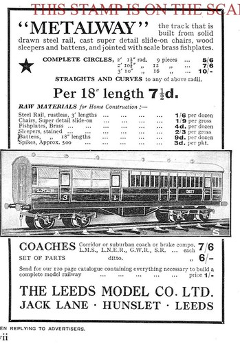1930s advert leeds model - 1930s,