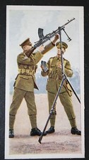 BREN MACHINE GUN  Tripod Mounted    British Army  Vintage 1930's  Card  EE03