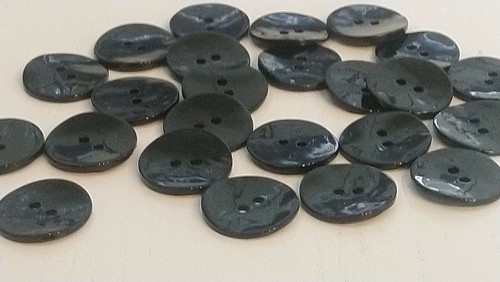 Black mother pearl buttons - mother,
