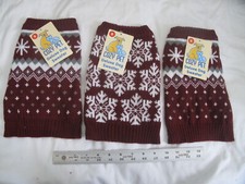 (3) NEW Cozy Pet Dog Knit