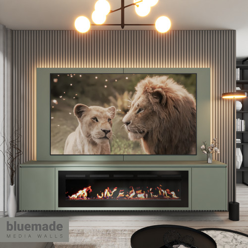 2400mm media wall furniture - tv,