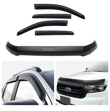 Wind Deflector Bonnet Stone Guard for Ford Ranger T6 Wildtrak 2016-2022 D/Cab 