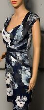 Lipsy Womens Tailored Floral Occasions Pencil Dress Blue Mix BNWoT
