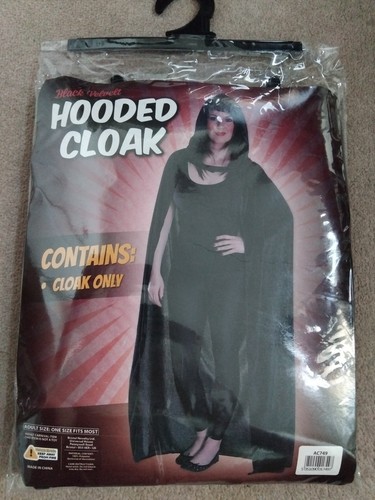 Adult black hooded - adult,