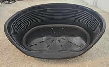 Dog Bed, medium, black, plastic 