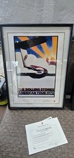 Rolling Stones 1972 American Tour Poster Plate Signed and Numbered #2683