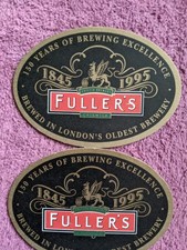8  Rare Fullers Coasters Oval