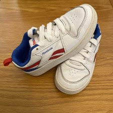 Kids Size 11.5 Reebok Royal Prime 2.0 Classic Retro Trainers White Blue Red Boys
