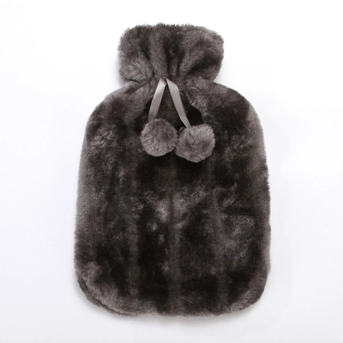 Hot water bottle with cover - water,