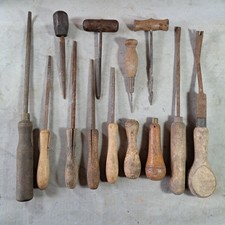 Vintage Tool Bundle (with wood handles) Spare/Repair/Props 