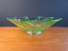 1920s art deco green pressed