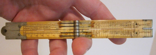 Antique fold ruler t - 12",