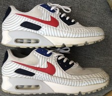 Nike Unisex Air Max Swoosh On Tour 2020 White,blue,red Lace Up Trainers VGC   8