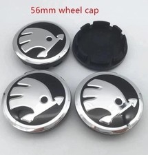 4x Skoda 56mm Wheel Centre