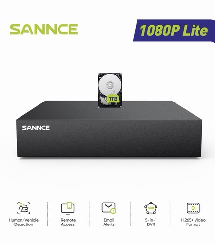 1tb sannce 8ch 1080p video - 8ch, dvr