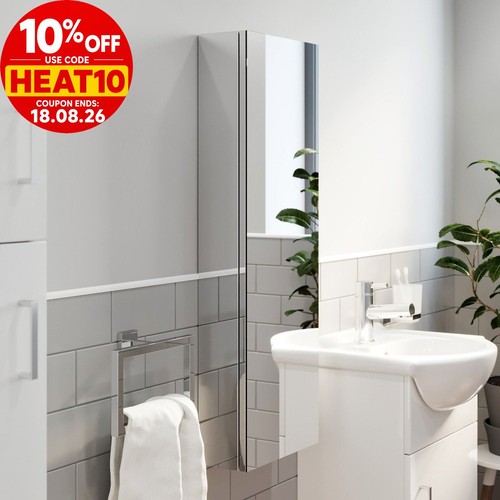 Tall bathroom mirror cabinet - bathroom,