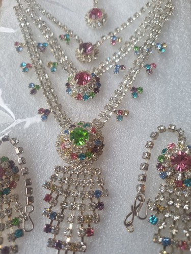 Indian jewellery set diamante - jewellery,