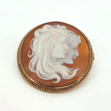 Vintage 9ct Gold Shell Cameo