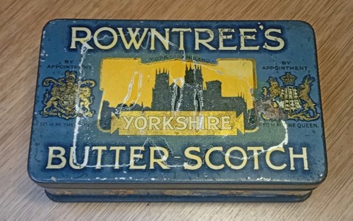 Vintage rowntrees tin butter - vintage,