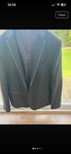 Grey Herringbone Blazer Jacket