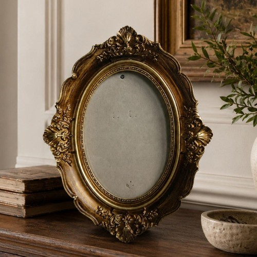 Antique baroque oval photo - oval,