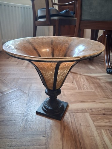 Large trumpet amber - large, bowl