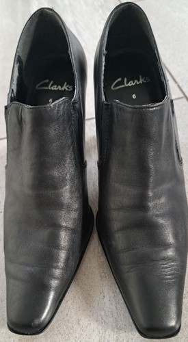 Clarks womens black - black, leather