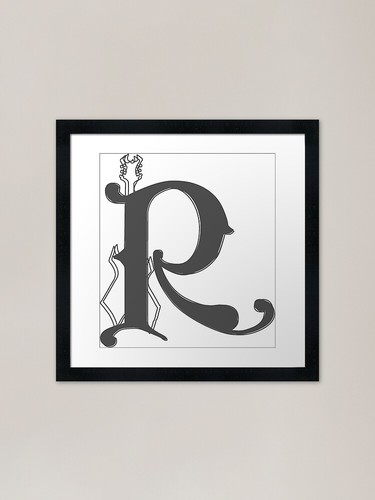 Rich guitars logo framed - bc,