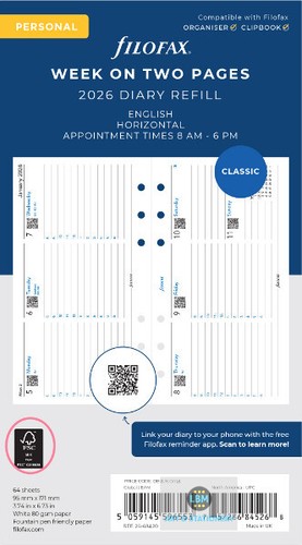 Filofax 2026 personal - personal, diary