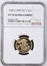 1988 Gold Proof Full Sovereign