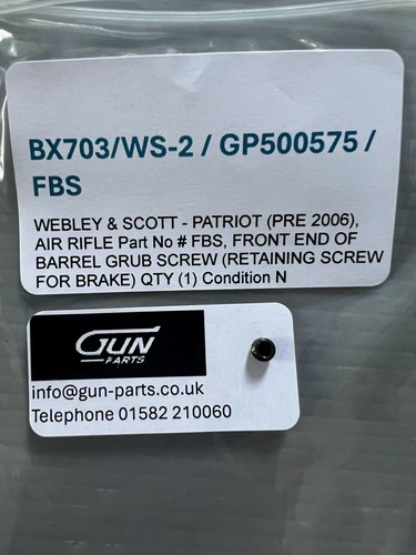 Spare part for webley - part,