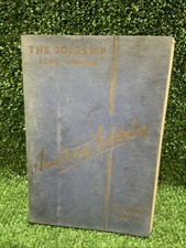 Rare 1930s Armstrong Siddeley Long Chassis 20/25 hp Maintenance Manual Mancave