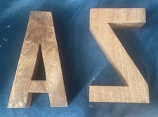 Wooden Block A & Z Bookends