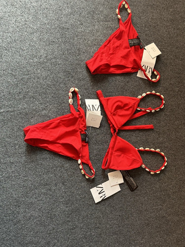 Zara red piece triangle - zara,
