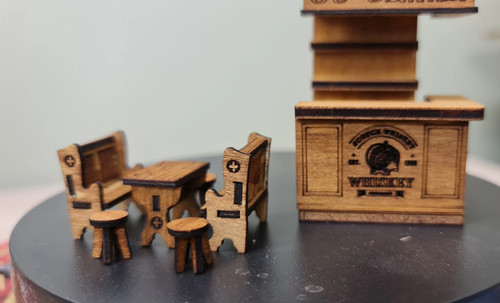 Bar furniture kit 1 48th - furniture, 1:48th