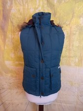 Puffa Original blue nylon Vest Gilet. UK women's size 12