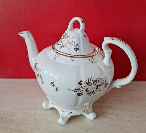 Victorian teapot decorated - victorian,,