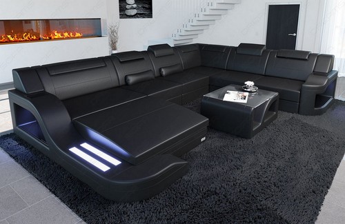 Sofa living area leather - , couch